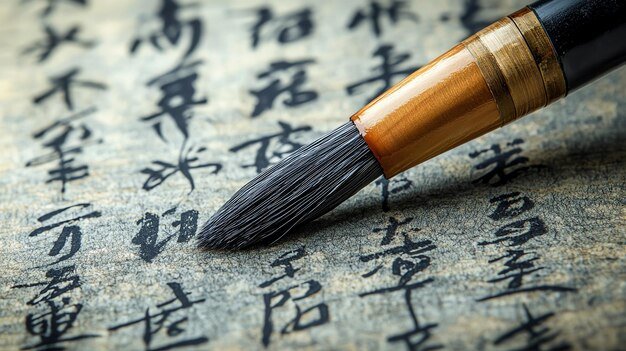 Chinese calligraphy brush